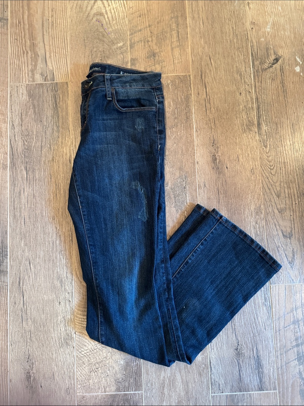 Salt Works Dark Blue Women's Straight-Leg Jeans Size 27